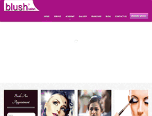 Tablet Screenshot of blushsalonindia.com